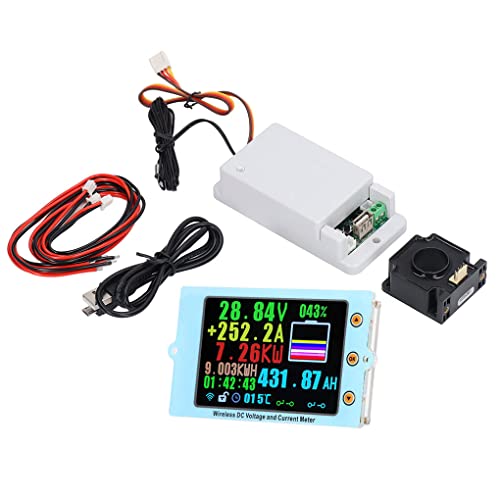 Allayu Multímetro Digital Transmisión inalámbrica precisa Compatible con Bluetooth Pantalla de 3,5 Pulgadas Voltímetro Amperímetro Medidor de Potencia, 500A500V Cover
