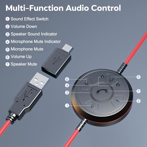 Mairdi USB Headset USB-A thumbnail 3