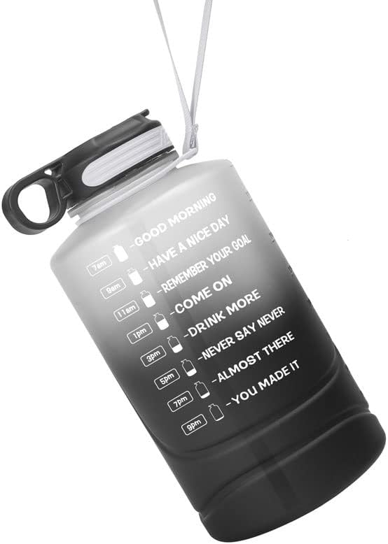 Large Capacity Sports Plastic Water Bottle Outdoor 2.2L Gym Portable Cup image 4