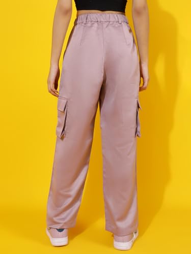 Image of KOTTY Women's High Rise Relaxed || Straight || Joggers Fit Cargo's for Pants || Trousers