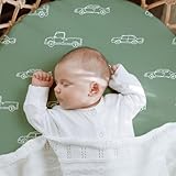 GLLQUEN BABY 4Pack Moses Basket Fitted Sheets, Newborn Pram Sheets Fitted, 100% Microfiber Oeko-tex100 Cozy and Breathable Crib Baby Bassinet Sheets for Boy and Girl(Car) - Image 7