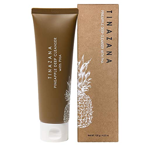 TINAZANA Pineapple Deep Cleanser | Vegan, Foaming Daily Facial Cleanser, Perfect Foam Peeling, Removes Pore Waste and Dead Skin Cells, Paraben-free, Korean Skin Care, Gift for Women, 4.23 Oz (120g)