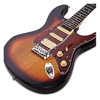 Pack guitare électrique et ampli 4/4 pour adultes débutant(e) s Sunburst - Les Beatles, Paul McCartney, John Lennon, RIngo Starr, George Harrison Pack guitare électrique et ampli 4/4 pour adultes débutant(e) s Sunburst – Image 6