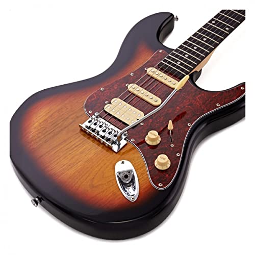 Pack guitare électrique et ampli 4/4 pour adultes débutant(e) s Sunburst - Les Beatles, Paul McCartney, John Lennon, RIngo Starr, George Harrison Pack guitare électrique et ampli 4/4 pour adultes débutant(e) s Sunburst – Image 7