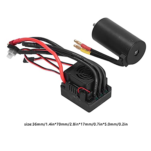 RiToEasysports RC Motor and ESC 3670 2150KV Brushless Motor and 120A ESC Combo Set for 1/8 RC Car RC Accessory Model Car Accessories Car Model Accessory Model Toy - Image 3