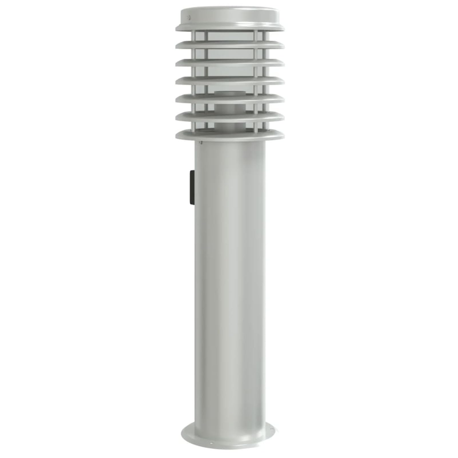 LAPOOH Lampada da Terra per Esterni con Presa Argento 60 cm in Acciaio,Lampade da Terra,Lampada da Terra Moderna,Lampade da Terra per Soggiorno-4006373