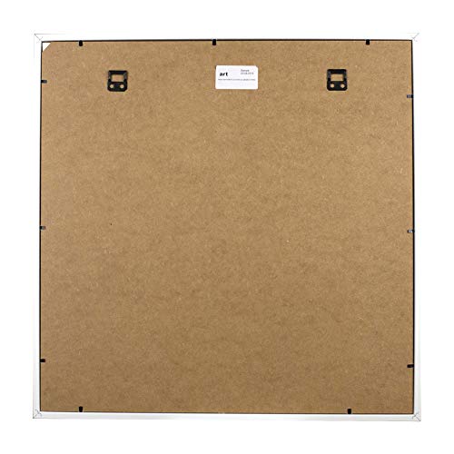 BD ART 50x50 cm groß Box 3D Objektrahmen Bilderrahmen mit Passepartout 40x40 cm, Weiß Quadratische zum befüllen, tiefer für objekte, foto… – Ansicht 4