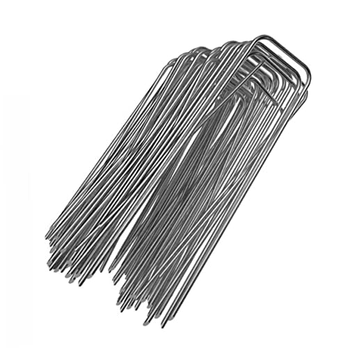 TOYANDONA 50piezas Clavos Forma para Fijar Césped Herramienta para Fijar Césped para Jardín y Eliminar Malezas