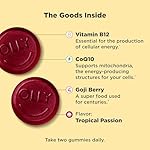 OLLY Daily Energy Gummy, Caffeine Free, Vitamin B12, CoQ10, Goji Berry, Adult Chewable Supplement, Tropical Flavor - 60 Count - Image 3