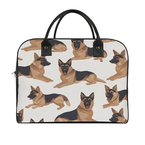 Maletín para portátil unisex German Shepherd ligero miniatura 3