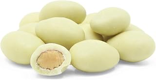Gourmet White Chocolate Covered Almonds by Its Delish, 1 lb (16 Oz) Bag | White Milk Chocolate Coated Almond Nuts, Kosher Dairy