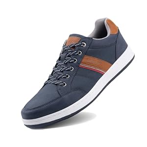 LANGDU Mens Casual Shoes Trainers Walking Fashion Sneakers Breathable Lightweight Trainer Size 7-11UK