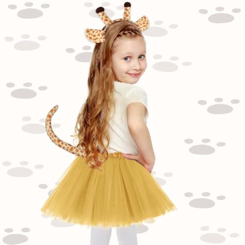 ACWOO Giraffe Costume for Kids 5 PCS Animal Costume Set including Accessories - Image 3