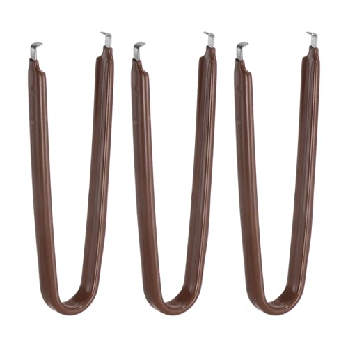 Image of HARFINGTON 3Pcs IC Chip Extractor IC U Shape Puller Stainless Steel with Insulated Vinyl Grip Motherboard Circuit Board Component Puller Chip Extractor for PCB Removal Tool, Brown