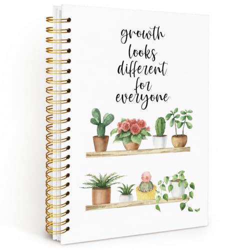 ERKCNBEND Inspirational Growth Looks Different For Everyone Journal Notebook, Floral