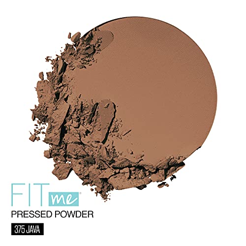 Image of Maybelline Fit Me Matte + Poreless Pressed Face Powder Makeup, Java, 1 Count (Pack of 2)