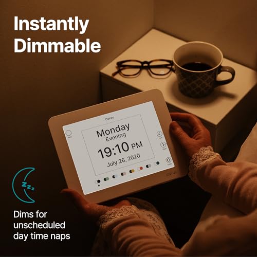 Image of American Lifetime New 2026 Dementia Clock Large Digital Clock for Seniors, Alzeimer Clock Large Display with Custom Alarms, Clock with Day & Date for Elderly, Digital Calendar Premium White Pro