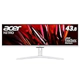Acer ウルトラワイドモニター Nitro XV431CPwmiiphx 43.8インチ IPS 非光沢 DFHD 1ms(VRB) 120Hz(Displayport) 60Hz(HDMI) AMD FreeSync Premium HDR400 PBP スピーカー搭載 VESAマウント対応 高さ調整 スイベル チルト フリッカーレス ブルーライト軽減