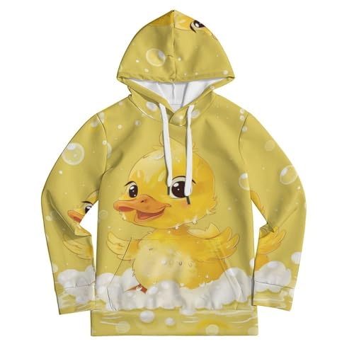Sweat à capuche canard enfant 5-13 ans manches longues avec poches XXL - 2