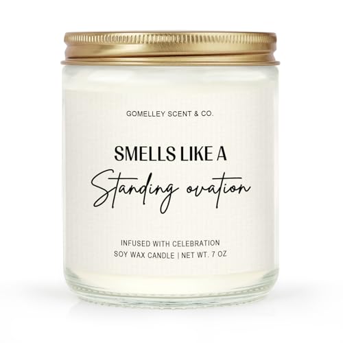 GoMelley Musical Theatre Gifts Funny Theatre Gifts Standing Ovation Candle Gift for Broadway Lovers Actors Singers Dancers- Congrats Graduation Birthday Christmas Lavender(7oz)