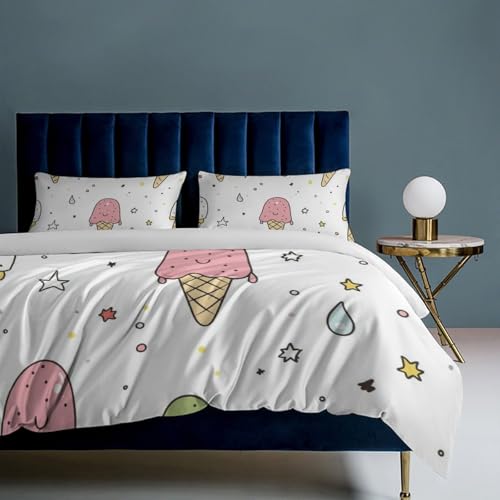 Parure de lit enfant en microfibre douce housse de couette fermeture éclair - 8
