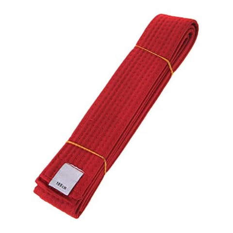 Haveratio Professional Taekwondo Belt Karate Judo Double Wrap Martial Arts Stripe Sports Belt 180cm/280cm for Adults Children Kids Red Cover