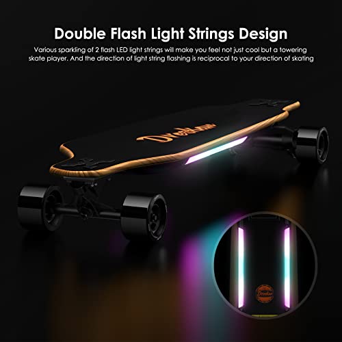 Electric Skateboards,1800W Dual Motors with Remote Control,Top Speed 25MPH,17 Miles Range, Longboard with Belt Drive System,3 Speeds Adjustment,Electric Skateboard for Adults and Youth - Image 6