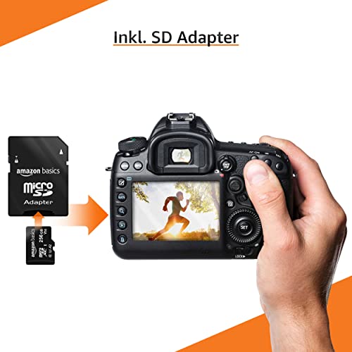 Amazon Basics MicroSDXC 256 GB mit SD Adapter und A2-Klassifizierung