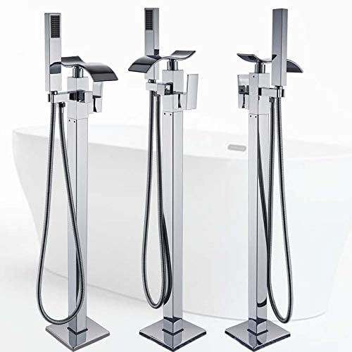 Ensemble de douche de bain carré en laiton avec pied de griffe - 3
