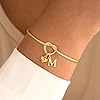 TINGN Armband Damen Gold - 14K Gold Vergoldet Herz Armband mit Buchstaben M Goldene Armbänder Personalisierte Armbänder Geschenke für Frauen Mädchen Beste Freundin Geschenke Schmuck Damen Weihnachten #1