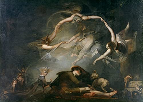 Poster impression Henry Fuseli pour décoration murale salon moderne 60x90cm