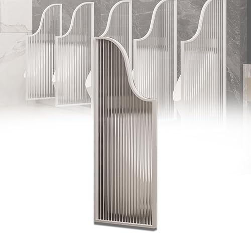 Stainless Steel Urinal Partition with Tempered Glass - Privacy Solution for Public Restrooms, Shopping Malls & High-Traffic Areas