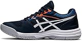 Kunstleder-Overlays ASICS Upcourt 4 GS Indoor Court Shoe, French Blue/White, 36 EU