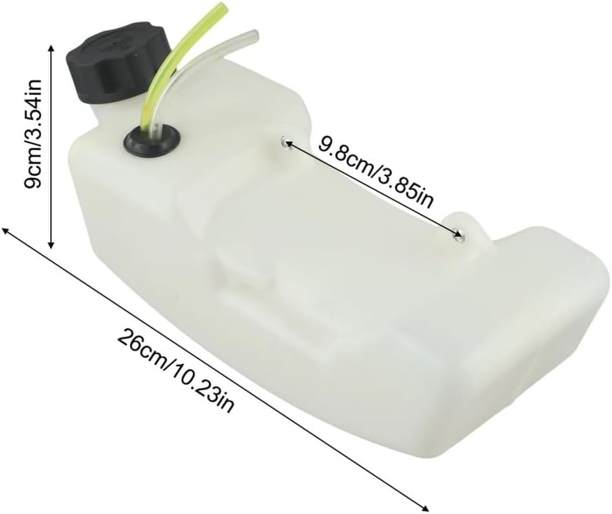 Fuel Tank with Cap Fit for Lawnmower Brush Cutter Parts