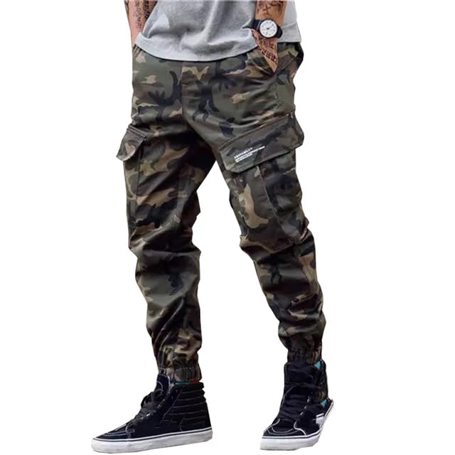 Men Streetwear Mens Jeans Jogger Pants Youth Casual Ankle Boot Cut European Drop2