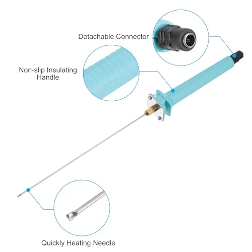 PATIKIL 25CM 30W 12V Foam Cutting Pen, Electric Hot Foam Cutter Pen Cutting Machine Pen Tool Hand Held Engraver for DIY Art Craft Blue - Image 3