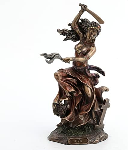 Veronese Design Bronzed Oya Goddess of Wind and Transformation Statue