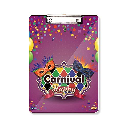 Porte-bloc A4 Carnival de Venise idéal pour prendre des notes en réunion