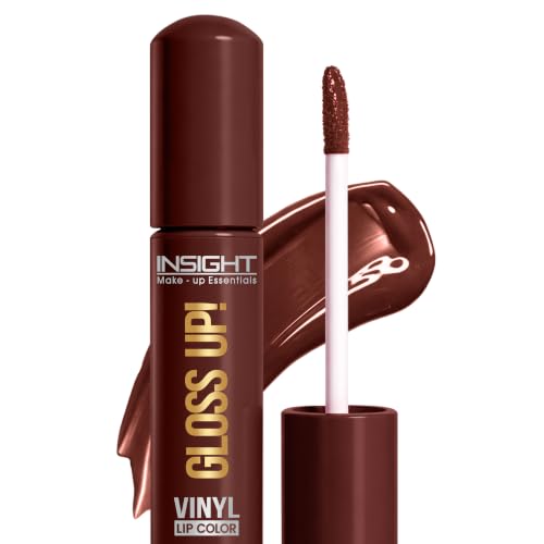 Image of INSIGHT Gloss Up Lip Color - Cappuccino Crush | High-Gloss Finish | Non-Transfer | Smudge Proof | Rich Pigmentation | Lightweight, Long-Lasting Formula | All-Day Comfortable Wear (4g)