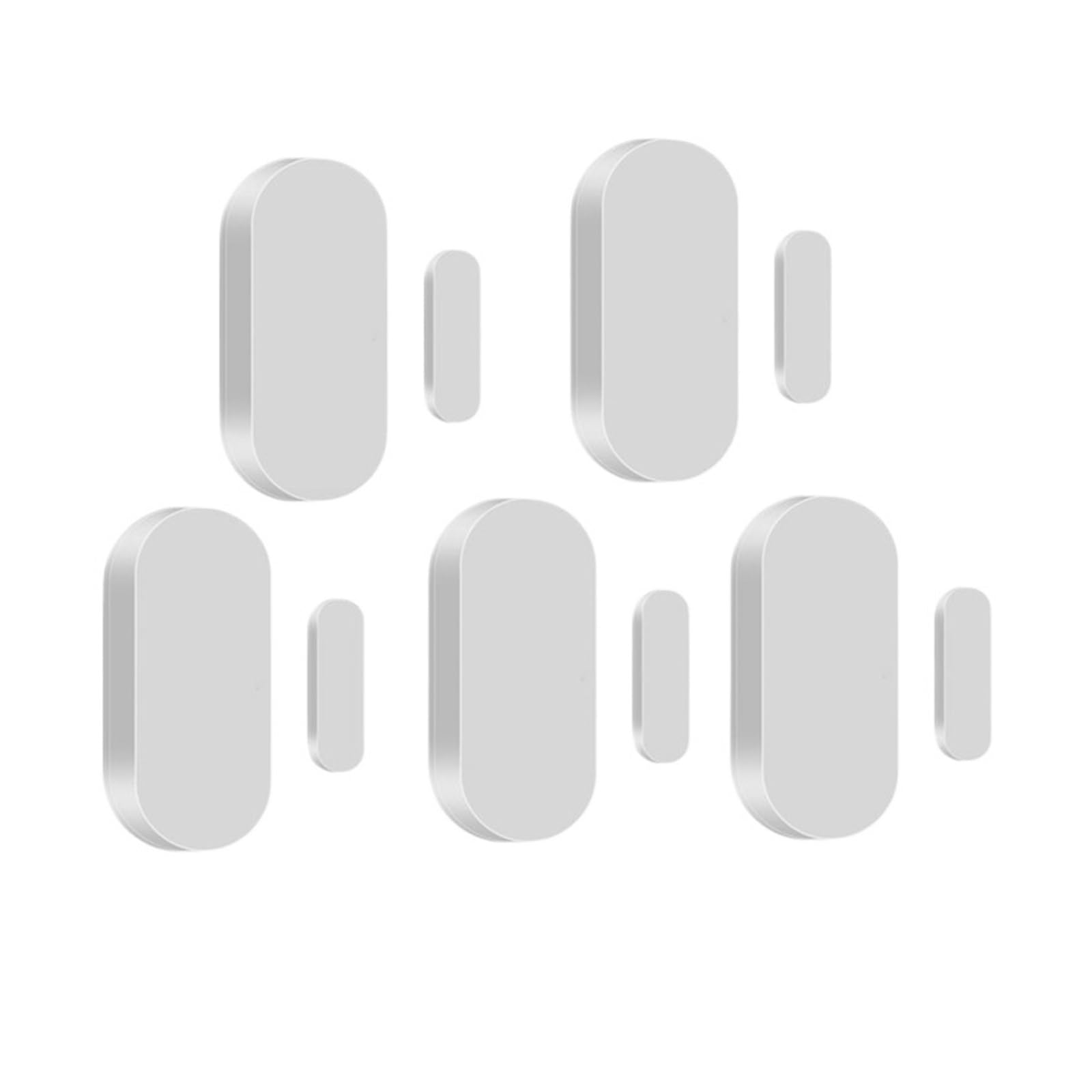 Sensor de puerta Tuya ZigBee, Detector de seguridad for el hogar inteligente, alarma, Sensor de ventana, Monitor remoto de vida inteligente Alexa(5pcs Door Sens)