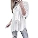 Produktbild NPRADLA 2020 Damen Bluse Langarm Elegant Frauen Einfarbig Plissee Bow Knoten Casual Tops Shirt Mode T Shirt