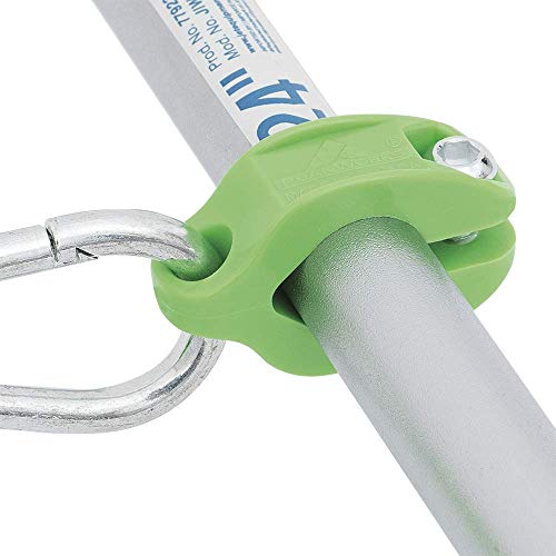 Image of Peakworks Tool Tethering System, 3 /4 inch Round Clamp, HDPE, Green (Pack of 10), V8561302