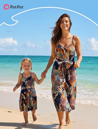 Image of PATPAT Matching Hawaiian Outfits for Family Summer Dress & Tee Sets | Mommy and Me Dresses, Hawaiian Dresses for Women, Matching Hawaiian Outfits for Couples, Beach Vacation, Family Photoshoot