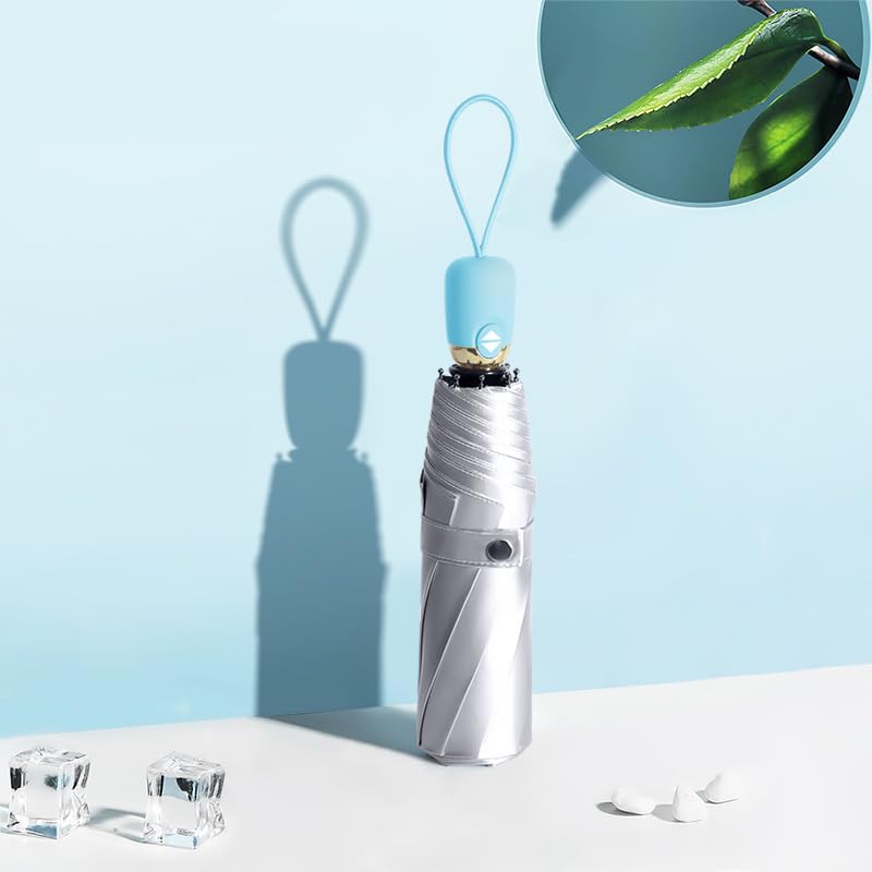 RENEESME Umbrellas For Rain Automatic Umbrella Parasol Women's Foldable Rain Or Shine Umbrella Strong Umbrella For Wind And Rain(C)