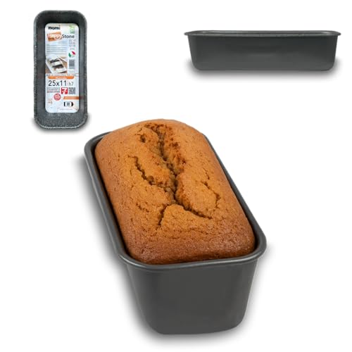 ARCA, Teglia Forno 25x11x7 cm, Stampo per Plumcake, Pane e Altre Ricette, Antiaderente e Adatta alla Lavastoviglie, in Alluminio, Made in Italy