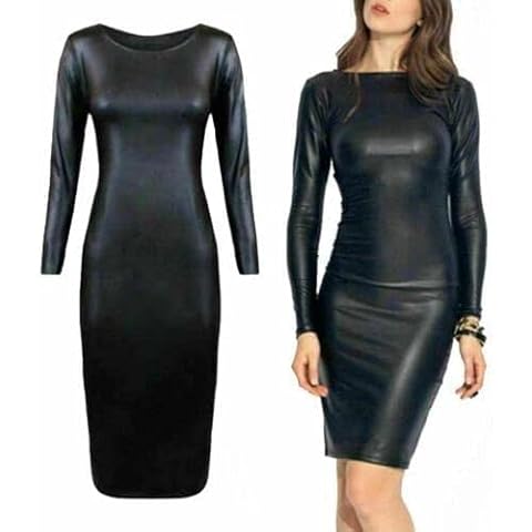 R&N FASHIONS Mini robe moulante noire Cover