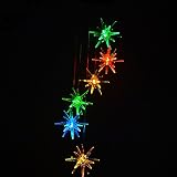Clear Animal Solar Operated Mobile Wind Spinner Color Changing Wind Chime Light (Sear Urchin)