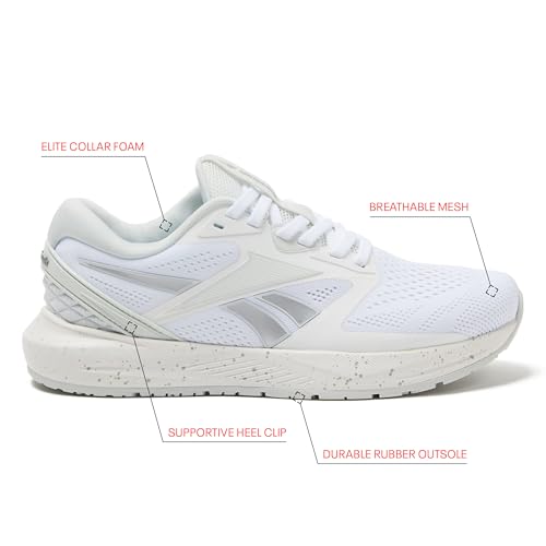 Reebok NFX Trainer 2 Cross Training Womens Shoes, White/Pearl Grey/Silver Metallic, 8.5 by Reebok - Used condition - Image 2