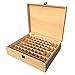 Alysays Boîte d'huile Essentielle en Bois 68-Grille Boîte de Rangement de l'huile Essentielle en Bois Massif Boîte d'huiles essentielles Multi-carrées Organisateur