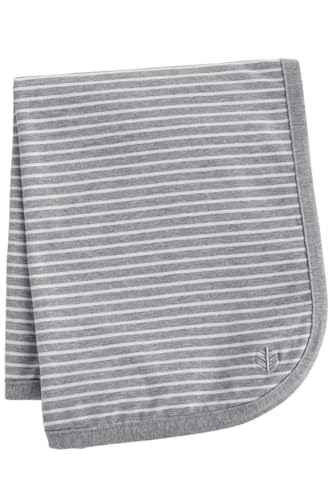 Image of Coolibar UPF 50+ Baby Batibou Sun Blanket - Sun Protective (One Size- Grey/White Stripe)